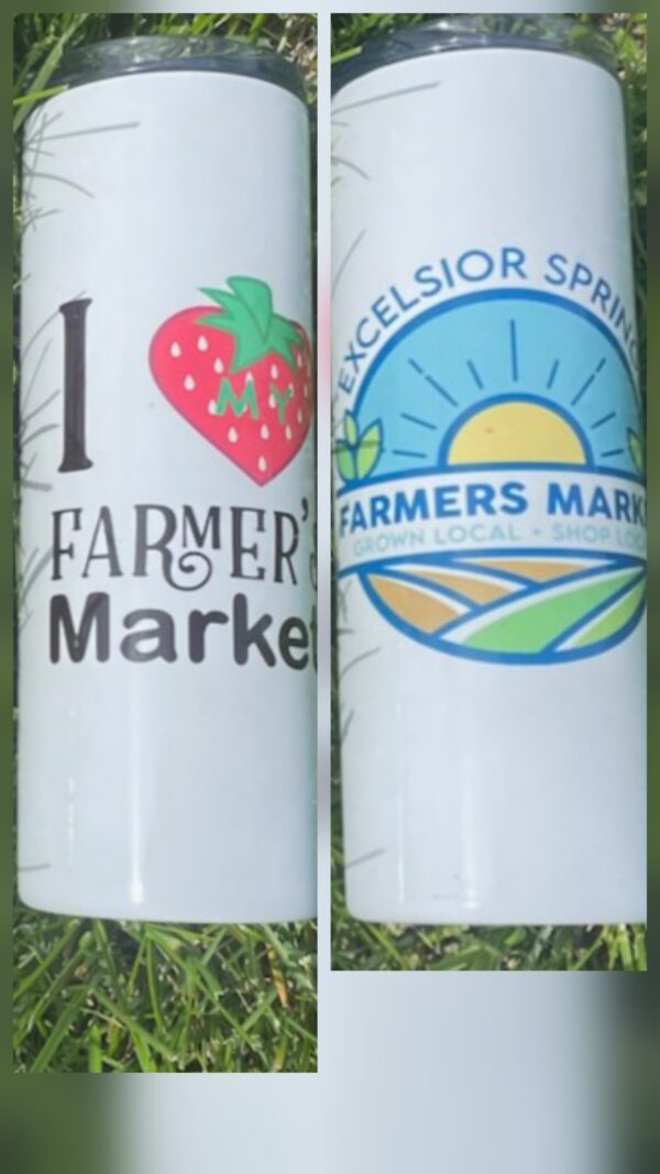 20 Oz Market Logo w/Strawberry Tumbler