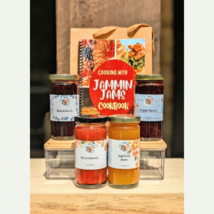 4 Pack - 4 Fruit Jams + Cookbook