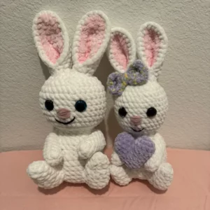 Crochet White Bunny