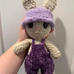 Crochet Bunny in Overalls