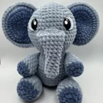 Crochet Elephant (Blue)