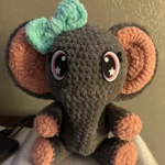 Crochet Elephant (Girl)