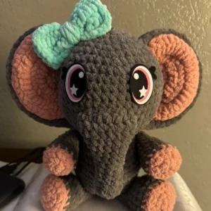 Crochet Elephant (Girl)