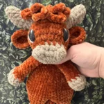 Crochet Highland Cow Snuggler