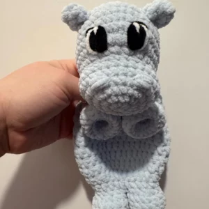 Crochet Hippo Snuggler (Small)