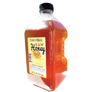 Slide Ridge Honey - 5 lb. Raw Honey Squeeze Bottle
