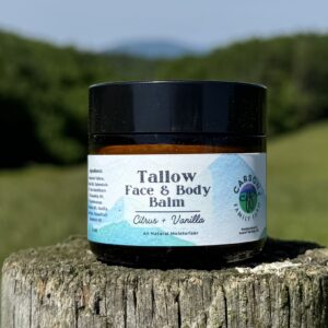 Tallow Face & Body Balm (Citrus + Vanilla) 2 oz