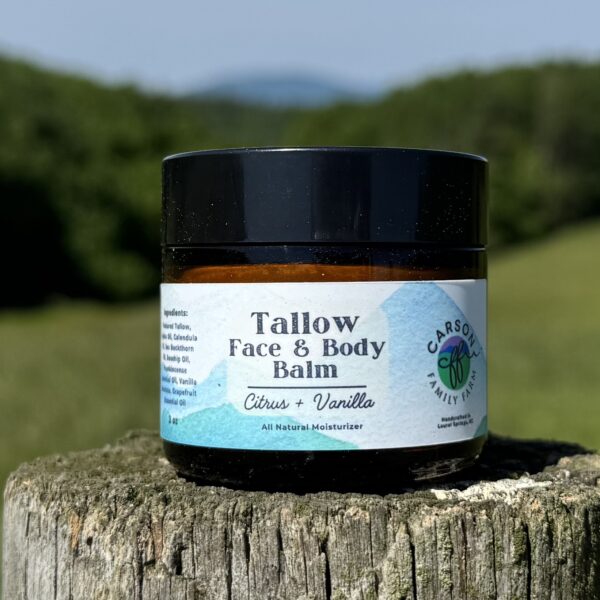 Tallow Face & Body Balm (Citrus + Vanilla) 2 oz