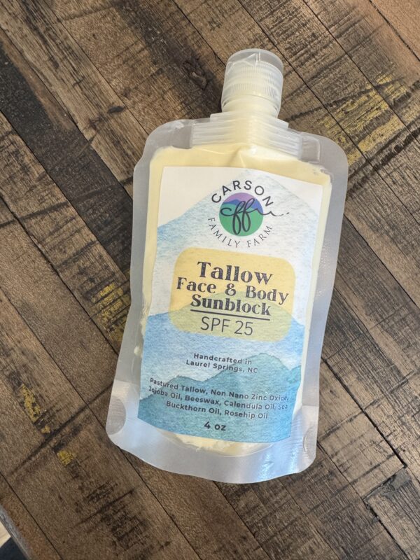 Tallow Face & Body Balm (SPF 25 Sunblock) 4 oz