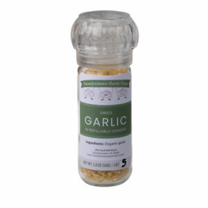 Deydrated Garlic (Certified-Organic) in Refillable Spice Grinder