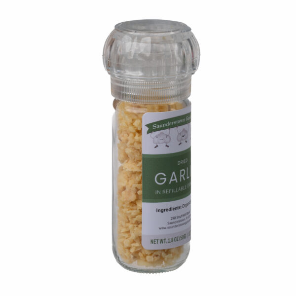 Deydrated Garlic (Certified-Organic) in Refillable Spice Grinder